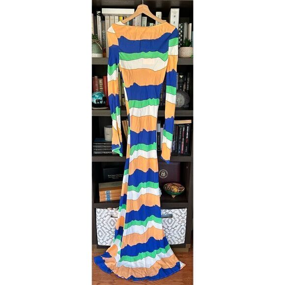 NWT PIPPA The Label Wini Maxi Dress Blue Ziggy Size XS MSRP $166 - Picture 4 of 12